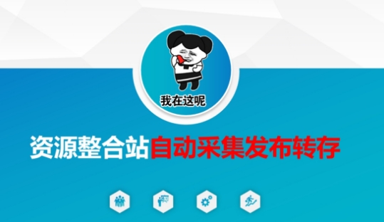 资源整合站自动采集发布转存，解放双手-白菜码